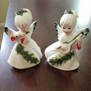 Vintage Lefton Japan Christmas Angel figurines